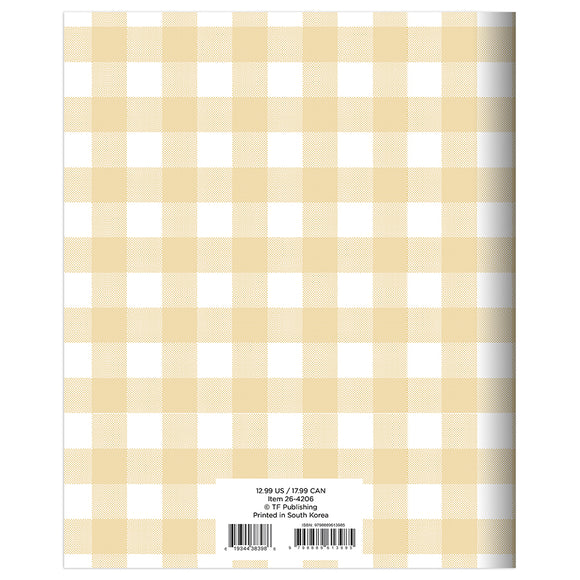 2026 Gingham Wheat Medium Monthly Planner