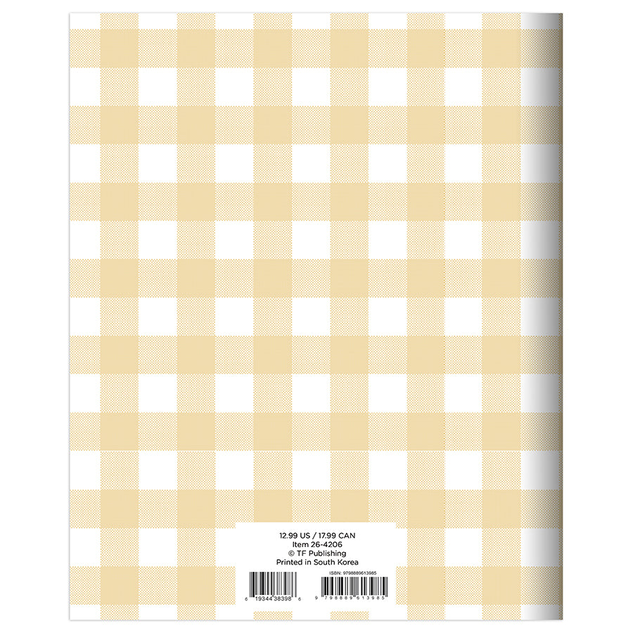 2026 Gingham Wheat Medium Monthly Planner