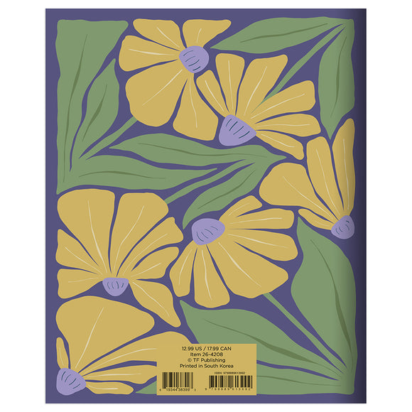 2026 Goldenrod Flowers Medium Monthly Planner