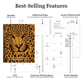 2026 Exotic Cat Large Monthly Planner - 0