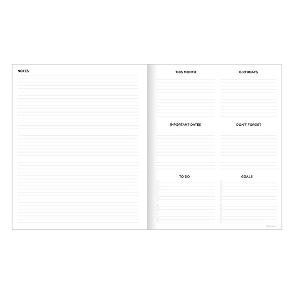 2026 Succulent Large Monthly Planner