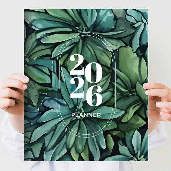 2026 Succulent Large Monthly Planner