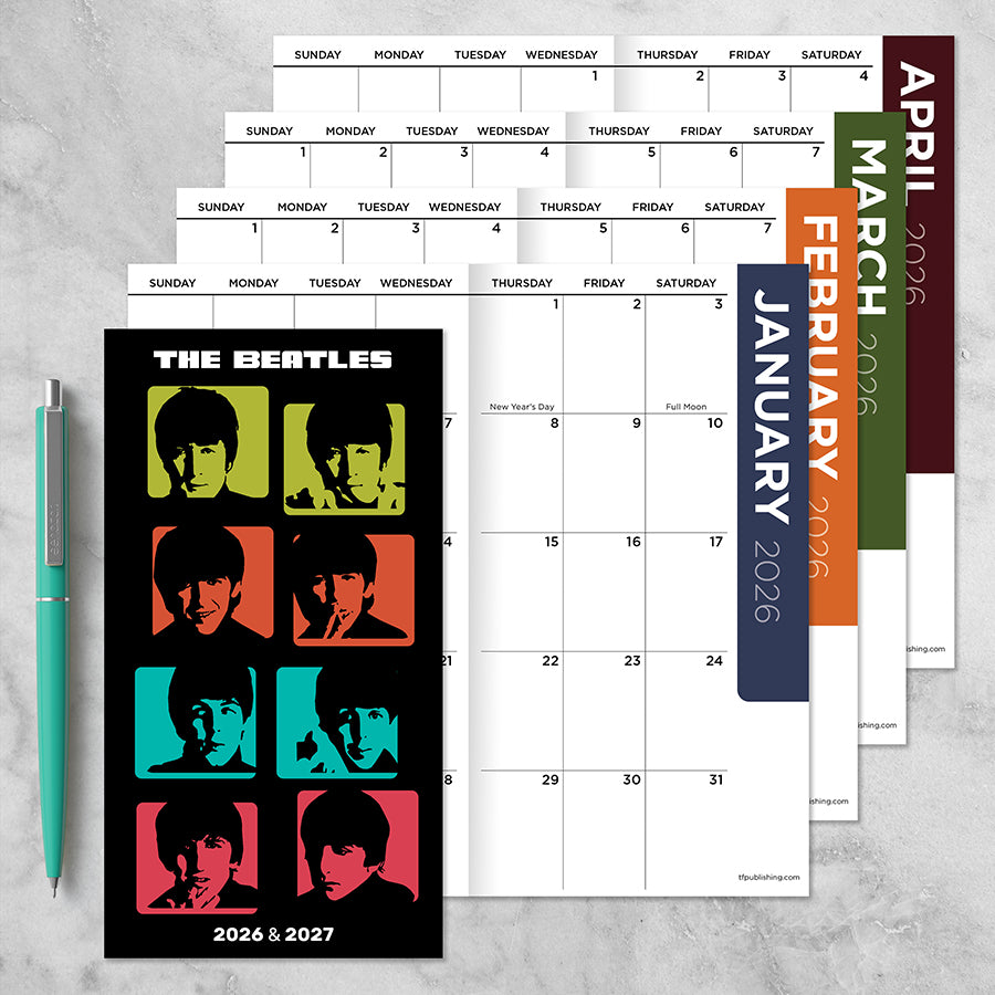 2026-2027 Beatles Small Monthly Pocket Planner - 0