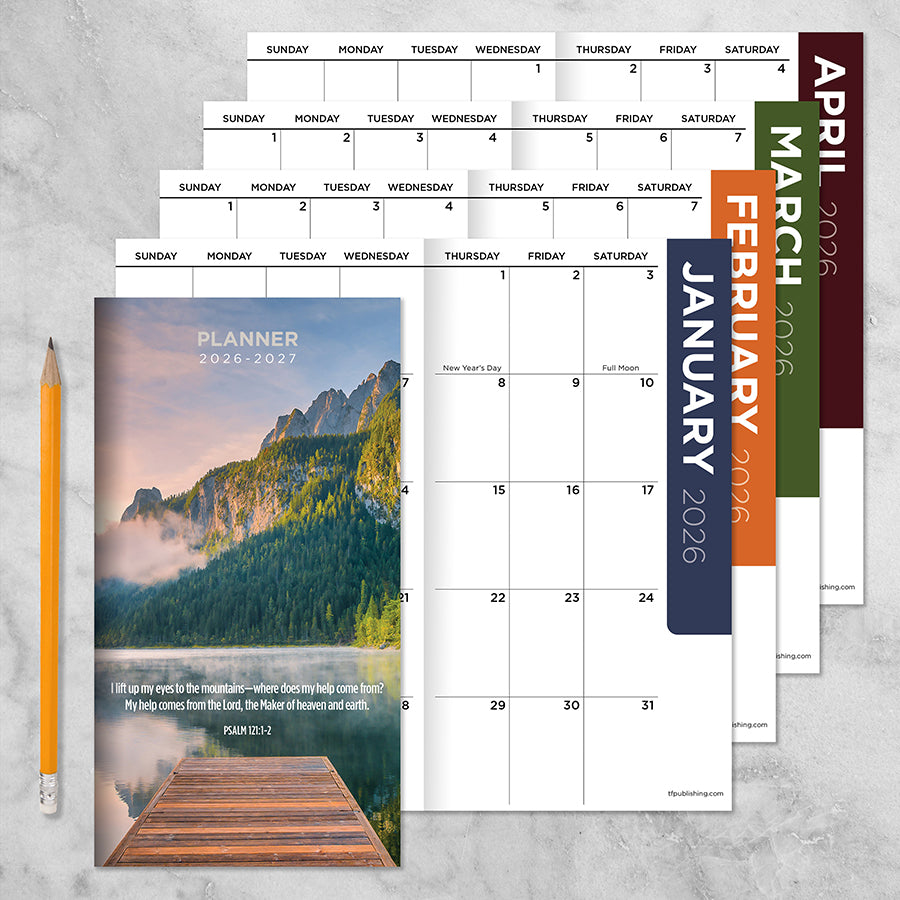 2026-2027 Bible Small Monthly Pocket Planner - 0