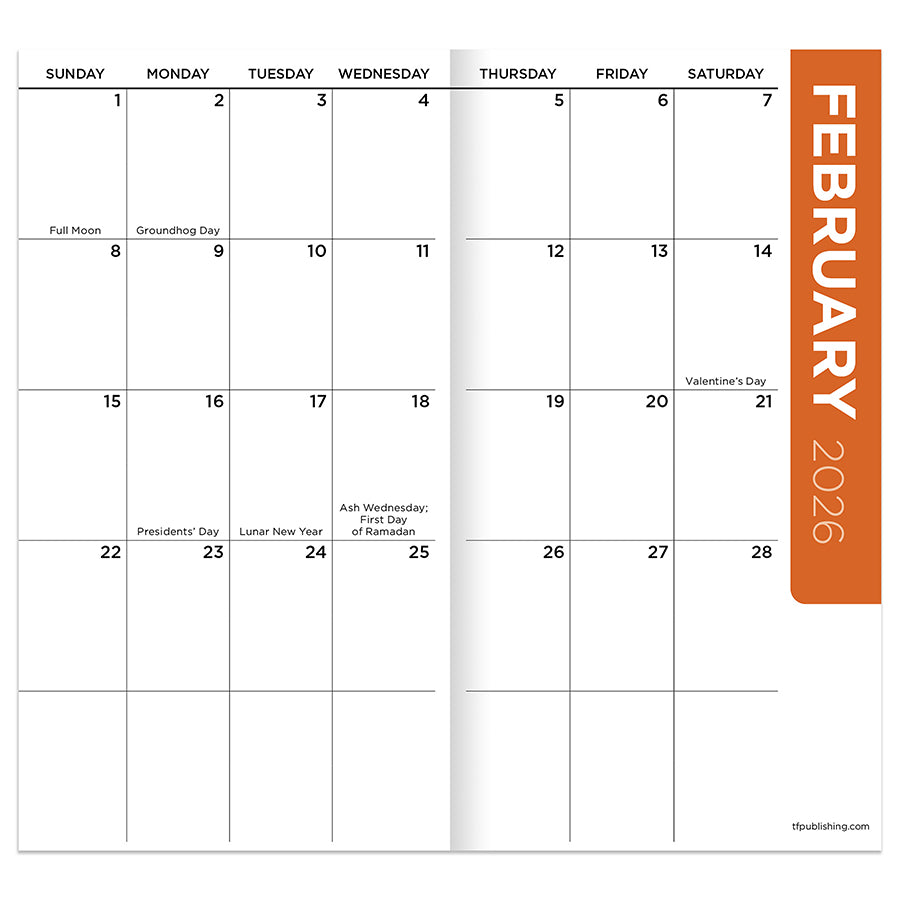 2026-2027 Checkerboard Small Monthly Pocket Planner