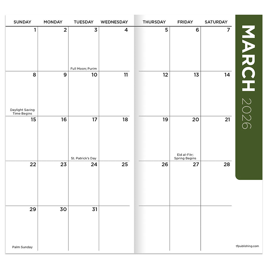 2026-2027 Checkerboard Small Monthly Pocket Planner