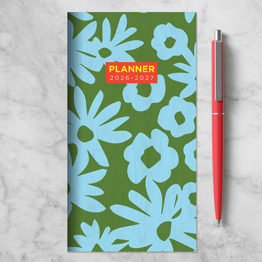 2026-2027 Flower Stencil Small Monthly Pocket Planner