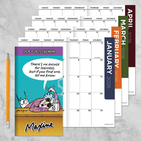 2026-2027 Maxine Small Monthly Pocket Planner