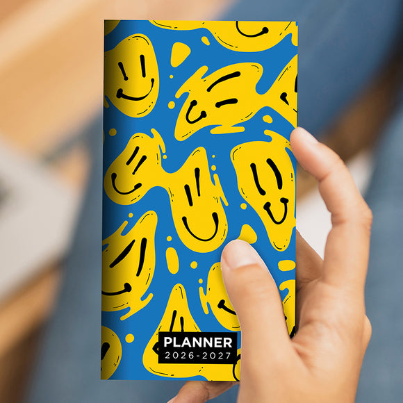 2026-2027 Smiley Small Monthly Pocket Planner