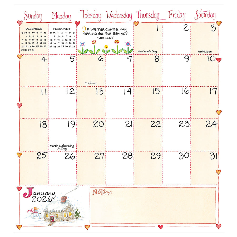2026-2027 Susan Branch Small Monthly Pocket Planner