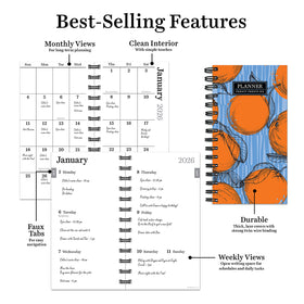 2026 Citrus Small Weekly Monthly Planner - 0