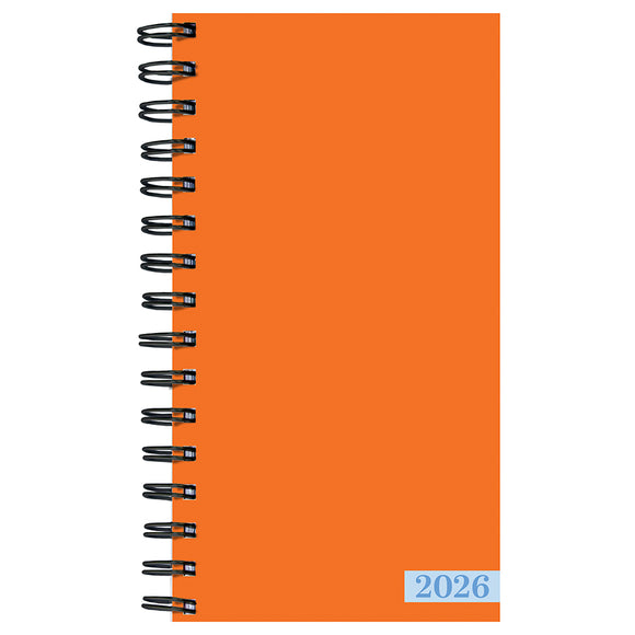 2026 Orange Small Weekly Monthly Planner