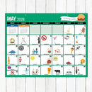2026 Every Day's A Holiday Large Desk Pad Monthly Blotter Calendar-5