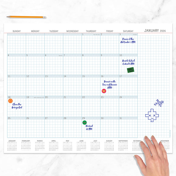 2026 Professional Large Desk Pad Monthly Blotter Calendar