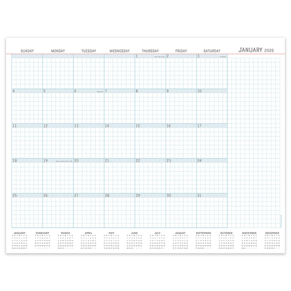 2026 Professional Large Desk Pad Monthly Blotter Calendar