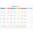 2026 Rainbow Blocks Large Desk Pad Monthly Blotter Calendar-6