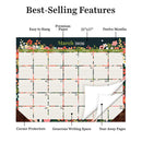 2026 Bountiful Blooms Large Desk Pad Monthly Blotter Calendar-2