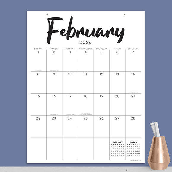 2026 Large Art Poster Wall Calendar