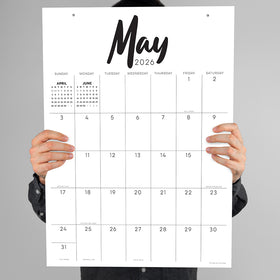 2026 Large Art Poster Wall Calendar