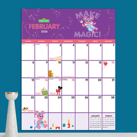 2026 Sesame Street Large Art Poster Wall Calendar - 0