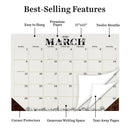 2026 Floral Medium Desk Pad Monthly Blotter Calendar-2