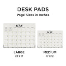 2026 Floral Medium Desk Pad Monthly Blotter Calendar-5