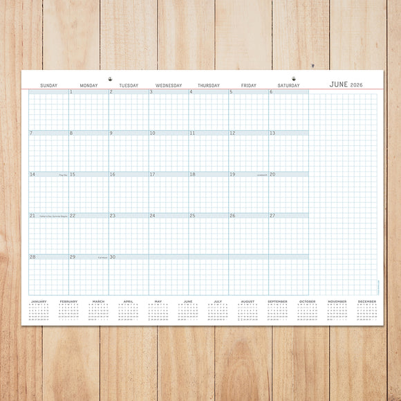 2026 Professional Medium Desk Pad Monthly Blotter Calendar
