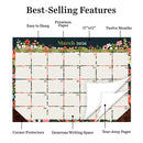 2026 Bountiful Blooms Medium Desk Pad Monthly Blotter Calendar-2