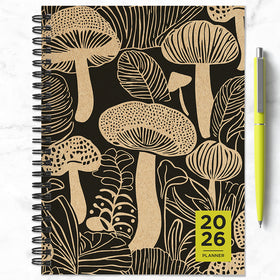 2026 Mushroom Medium Weekly Monthly Planner