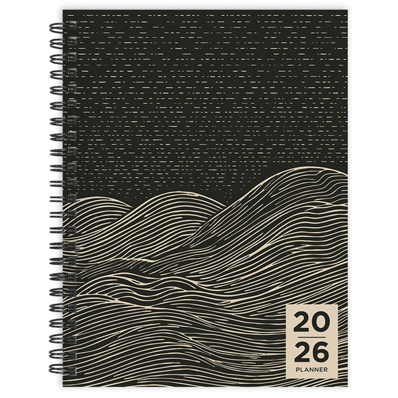 2026 Rolling Waves Medium Weekly Monthly Planner