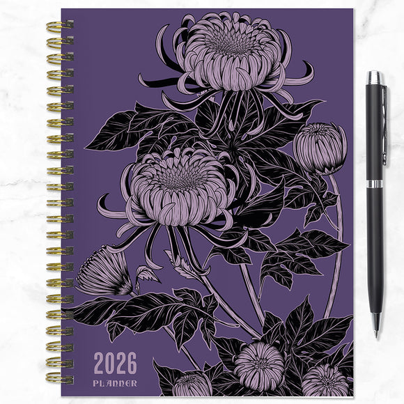 2026 Witch's Flower Medium Weekly Monthly Planner