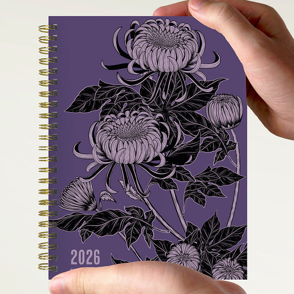 2026 Witch's Flower Medium Weekly Monthly Planner