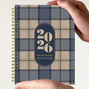 2026 Classic Plaid Medium Weekly Monthly Planner-3