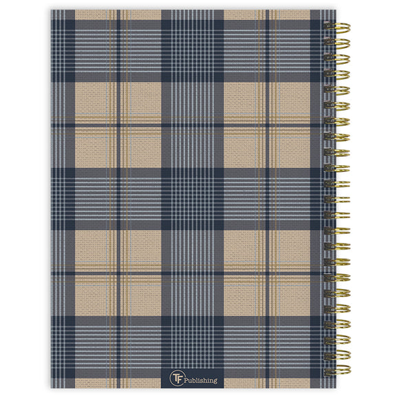 2026 Classic Plaid Medium Weekly Monthly Planner