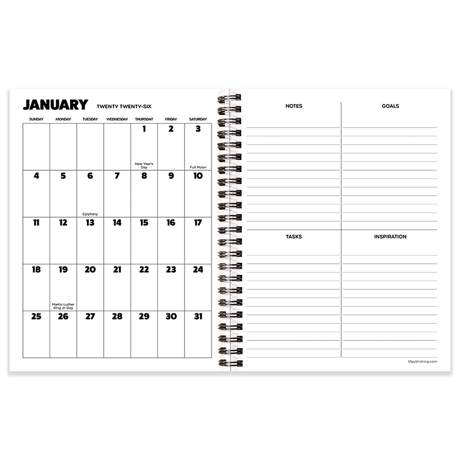 2026 This is Fine Medium Weekly Monthly Planner