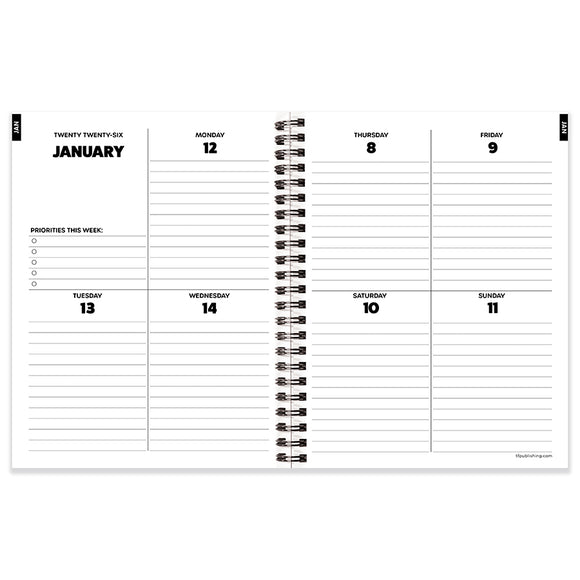 2026 This is Fine Medium Weekly Monthly Planner