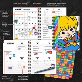 2026 Rainbow Brite Medium Weekly Monthly Planner - 0