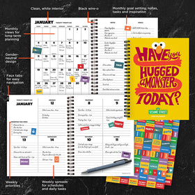 2026 Sesame Street Medium Weekly Monthly Planner - 0