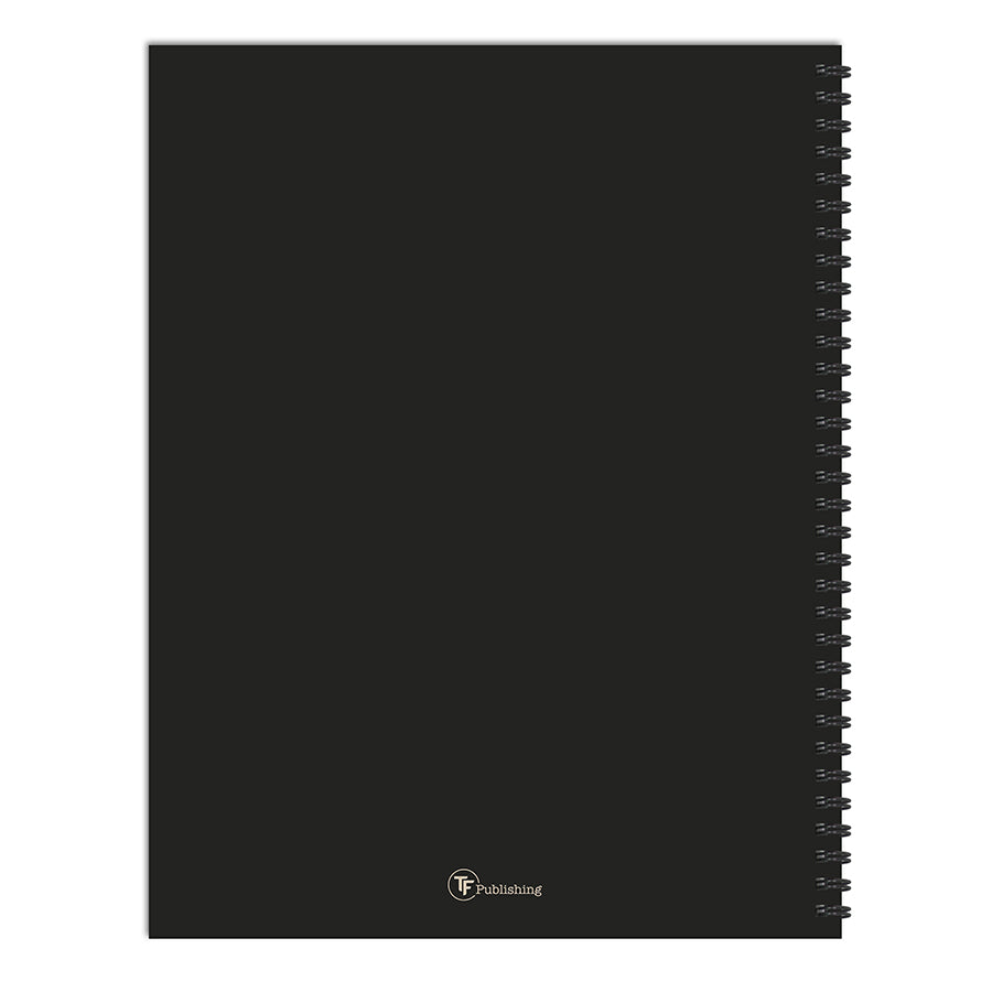 2026 Burnt Black Large Weekly Monthly Planner