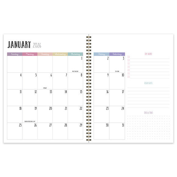2026 Robin's Egg Large Weekly Monthly Planner