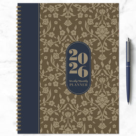 2026 Bonjour Book of Blooms Large Weekly Monthly Planner