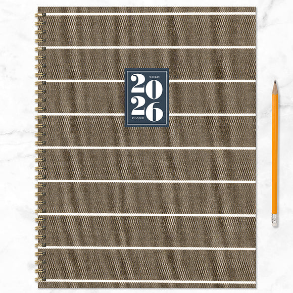 2026 Linen Large Weekly Monthly Planner