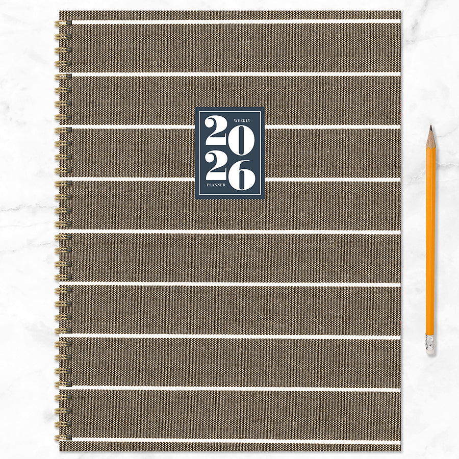 2026 Linen Large Weekly Monthly Planner