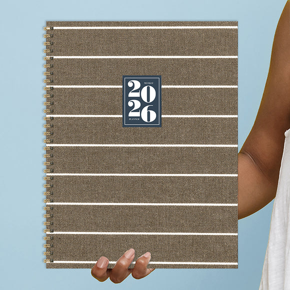 2026 Linen Large Weekly Monthly Planner
