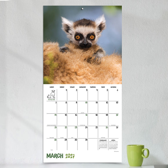 2027 Baby Animals Wall Calendar