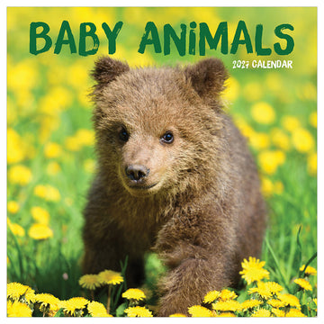 2027 Baby Animals Wall Calendar