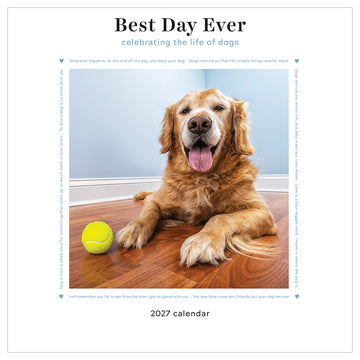 2027 Best Day Ever: Celebrating The Life of Dogs Wall Calendar
