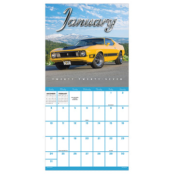 2027 Classic Cars Wall Calendar - 0