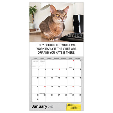 2027 Corporate Cats Wall Calendar - 0