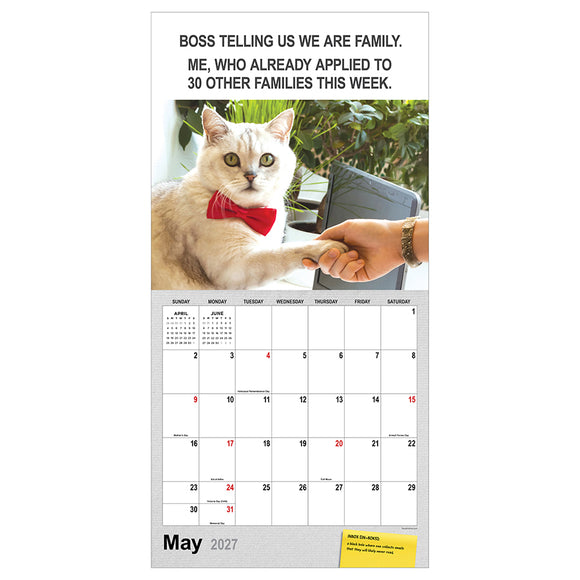 2027 Corporate Cats Wall Calendar